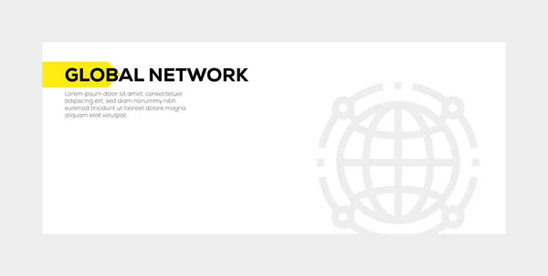 Global Network Banner koncepció — Stock Fotó