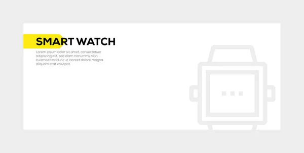 SMART WATCH BANNER CONCEPT — Stock Photo, Image