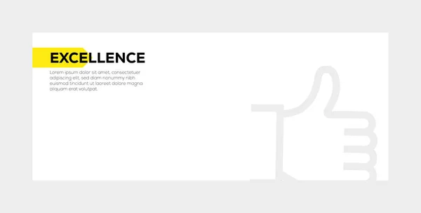 Koncepce excelence Banner — Stock fotografie