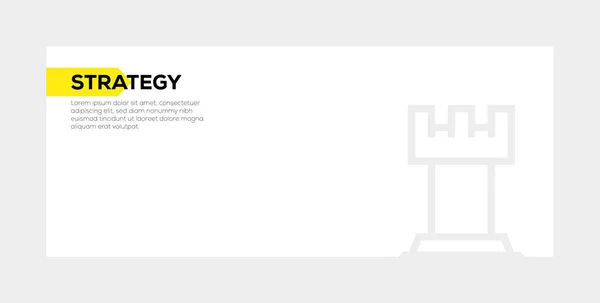 STRATEGY BANNER CONCEPT — Stock Photo, Image