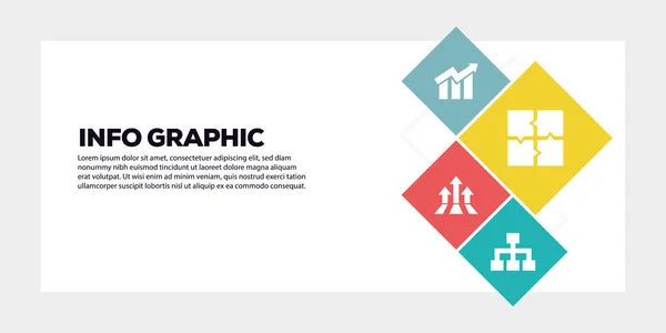 Info grafisk banner Concept — Stockfoto