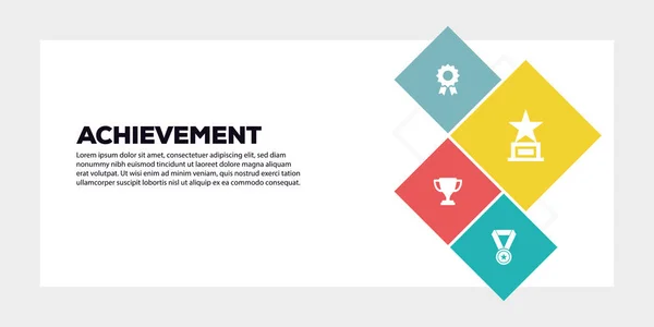 Koncept för Achievement-banner — Stockfoto