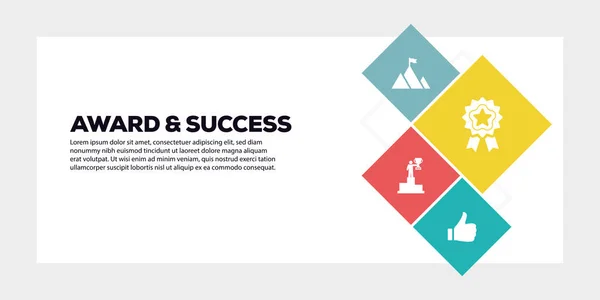 Award & succes Banner Concept — Stockfoto