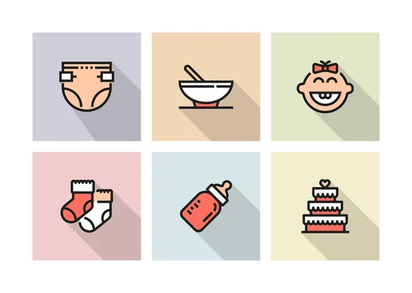 Baby Icon Concept Illustratie — Stockfoto