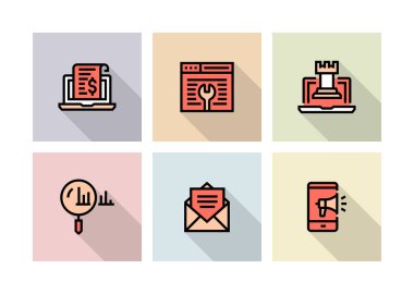 Dijital pazarlama simgesi kavramı