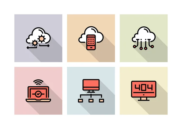 Technologie Des Données Cloud Icon Concept — Photo