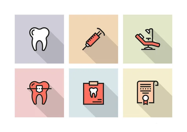 Dental Icon Konzept Illustration — Stockfoto