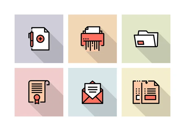 Documento Icon Concept Illustrazione — Foto Stock