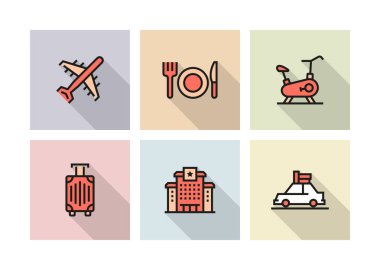 Otel Icon Concept Illustration 