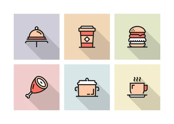 FOOD AND DRINK ICON CONCEPT