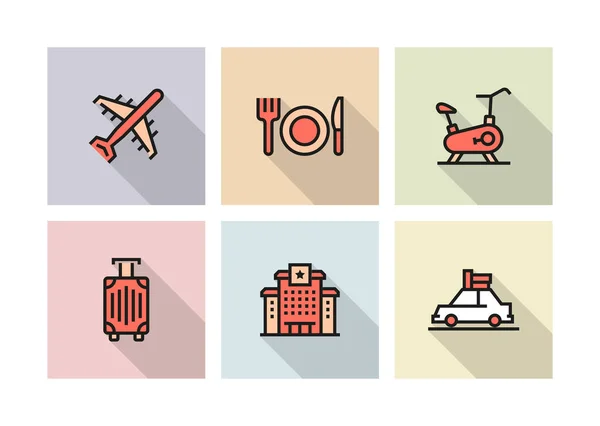 Illustration Hotel Icon Concept — Photo