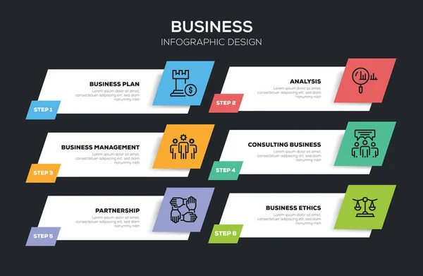 Business Infographic Design Illustration — Stock Photo, Image