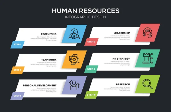 Diseño Infográfico Recursos Humanos —  Fotos de Stock