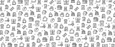  Kahve Simge Kavramı İllüstrasyon