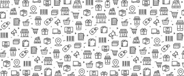  Alışveriş Simge Kavramı İllüstrasyon