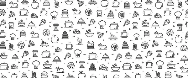 ILLUSTRATION OF FOOD AND DRINK ICON CONCEPT