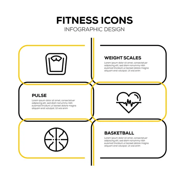 Fitness Icon Set Ілюстрація — стокове фото