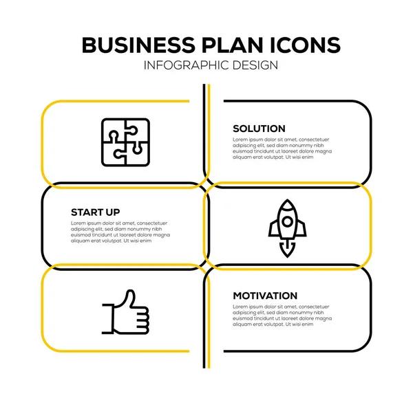 Business Plan Icon Set — Stock Photo, Image