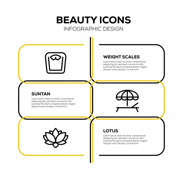 Icons Set Beauty Signs — 스톡 사진