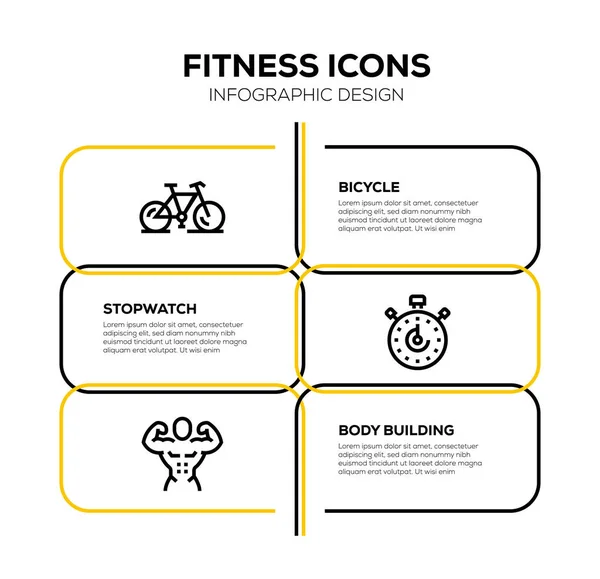 Fitness Icon Set Ілюстрація — стокове фото