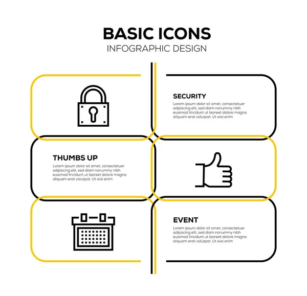 Basic Icons Icon Set — Stock Photo, Image