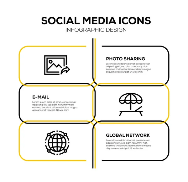 Ikonen För Sociala Medier — Stockfoto