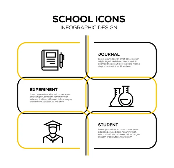 School Icon Set Ilustrasi — Stok Foto