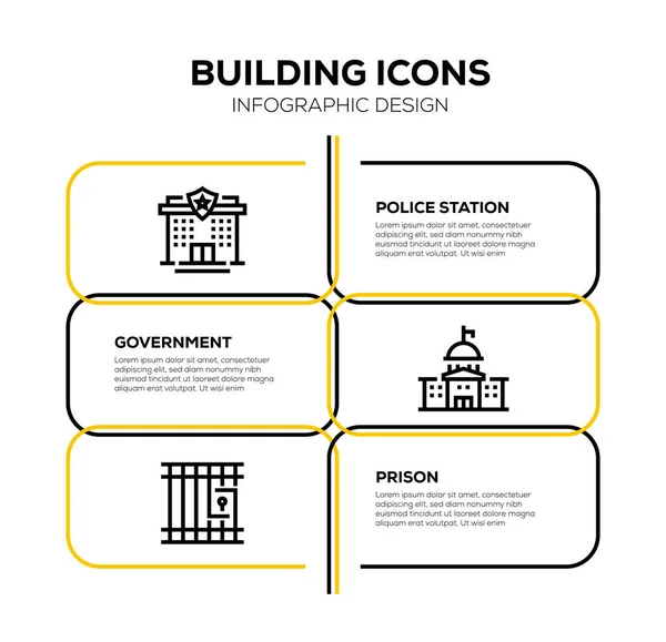 BUILDING ICON SET, illustration