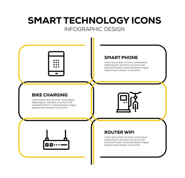 Smart Tecnology Icon Set — Fotografia de Stock