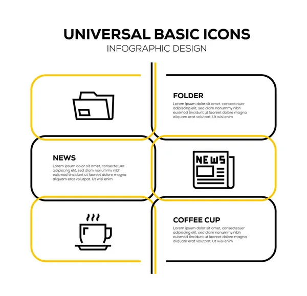 Conjunto Iconos Universal Basic — Foto de Stock