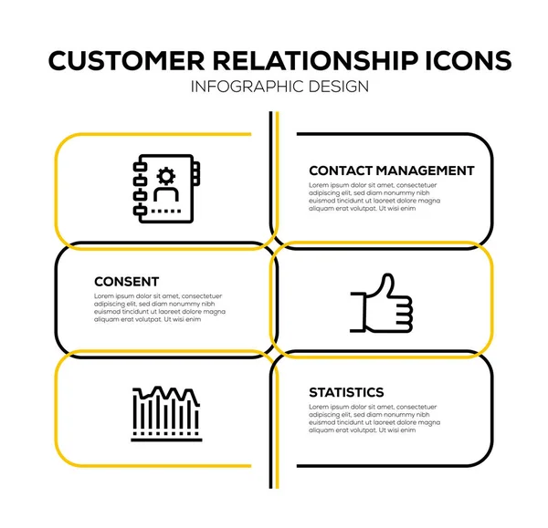Müşteri Ilişkisi Icon Set — Stok fotoğraf