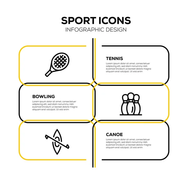 Sport Ikonuppsättning Illustration — Stockfoto