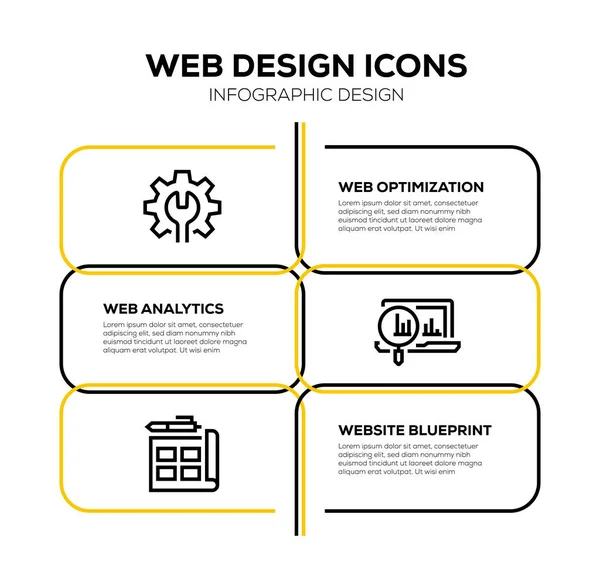 Zestaw Ikon Web Design — Zdjęcie stockowe