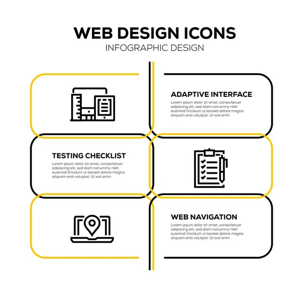 Zestaw Ikon Web Design — Zdjęcie stockowe