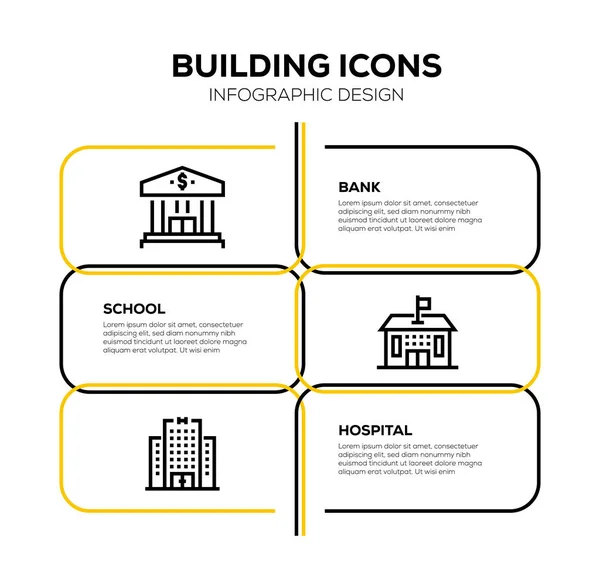 Conjunto Ícono Construcción Ilustración — Foto de Stock