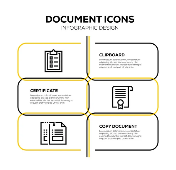 Document Icon Set Illustration — Stock Photo, Image