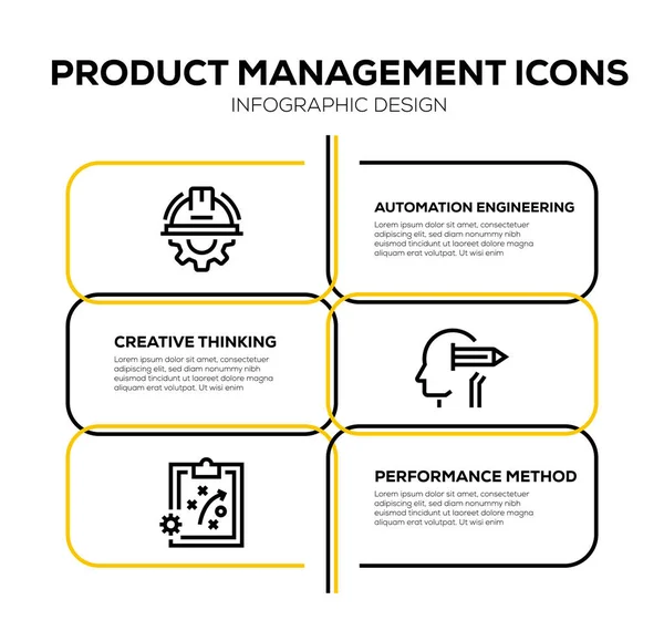 Icon Set Für Das Produktmanagement — Stockfoto