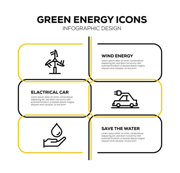 Зеленые Энергии Икон — стоковое фото