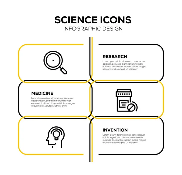 Science Icon Set Illustration — Stock Photo, Image