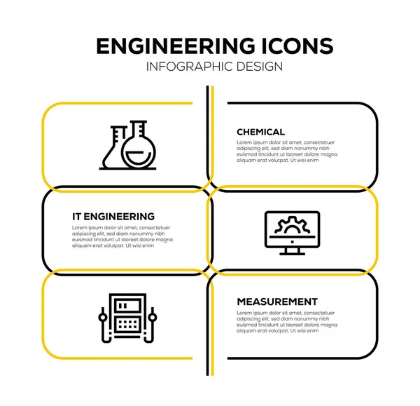 Engineering Icon Set Illustration — Stockfoto