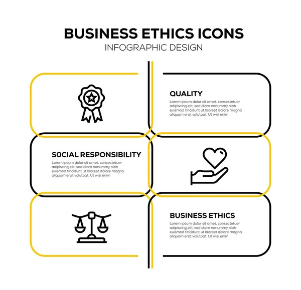 Бизнес Этика Icon Set — стоковое фото