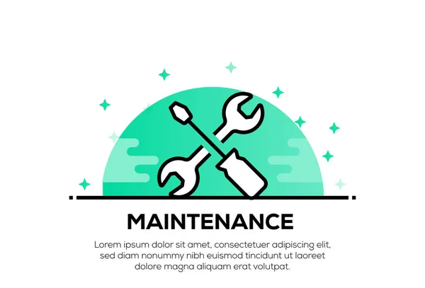 Maintenance Icon Консепт Ілюстрація — стокове фото