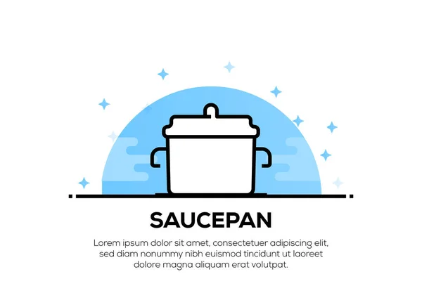 Saucepan Icon Concept Ilustración — Foto de Stock