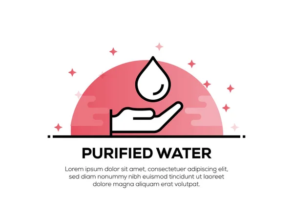 PURIFIED WATER ICON CONCEPT