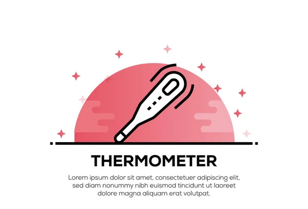 Thermometer Icon Concept Ilustración —  Fotos de Stock
