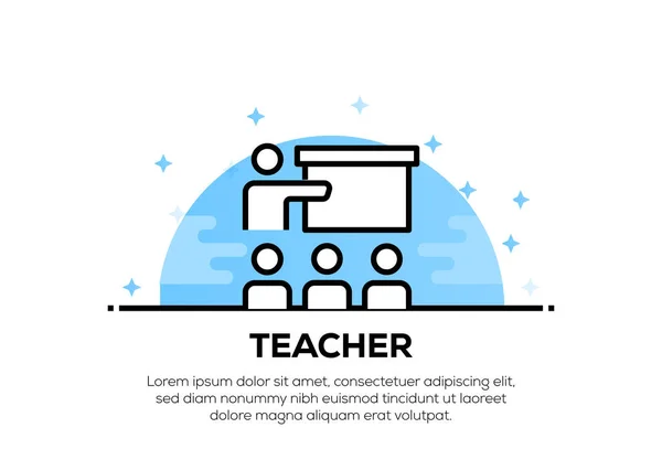 Teacher Icon Concept Ilustración — Foto de Stock