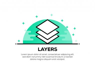 Katmanlar Simge Kavramı, illüstrasyon 