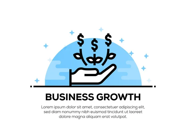 BUSINESS GROWTH ICON CONCEPT, illustration