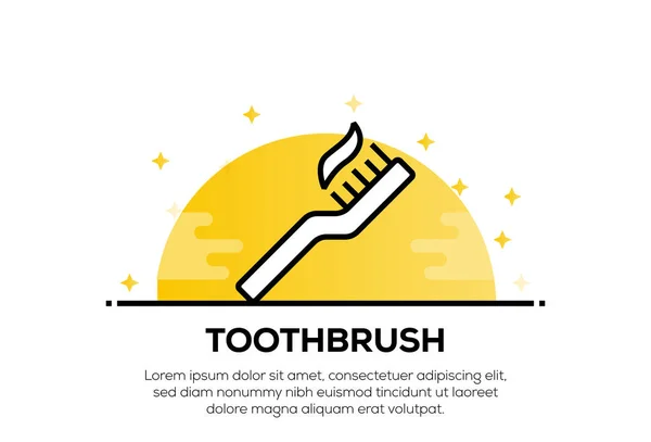 Зубна щітка концепції значок — стокове фото