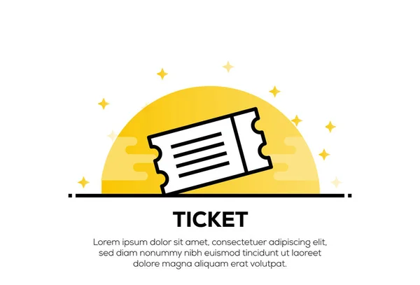 TICKET ICON CONCEPT — Stok Foto